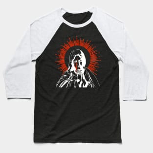 Virgin Mary Darkside illustration Baseball T-Shirt